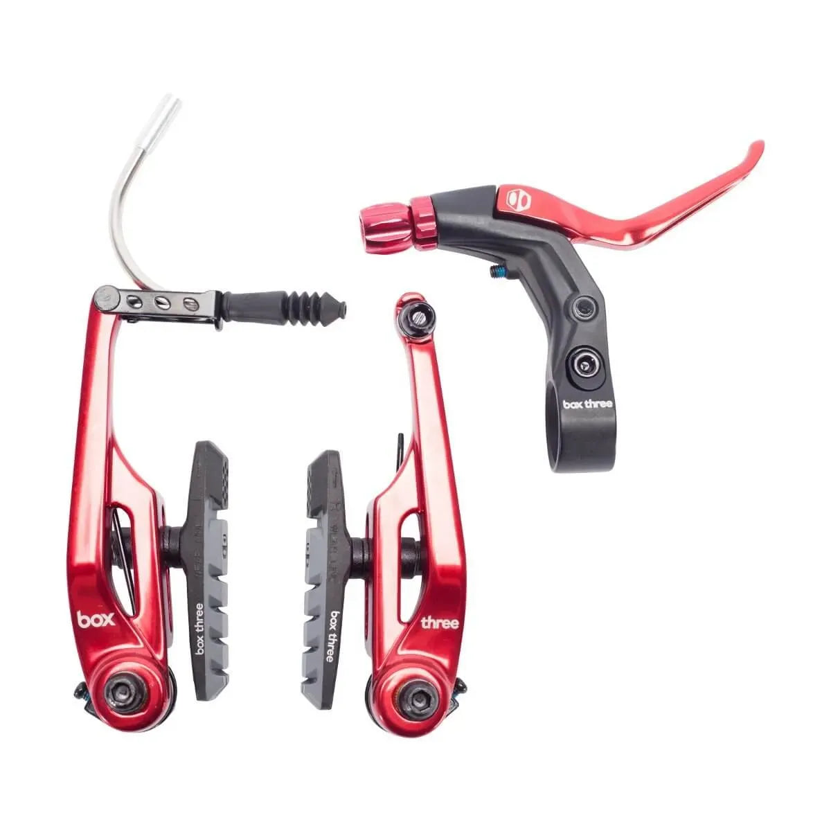 Box Three BMX Race Brake Kit - Red