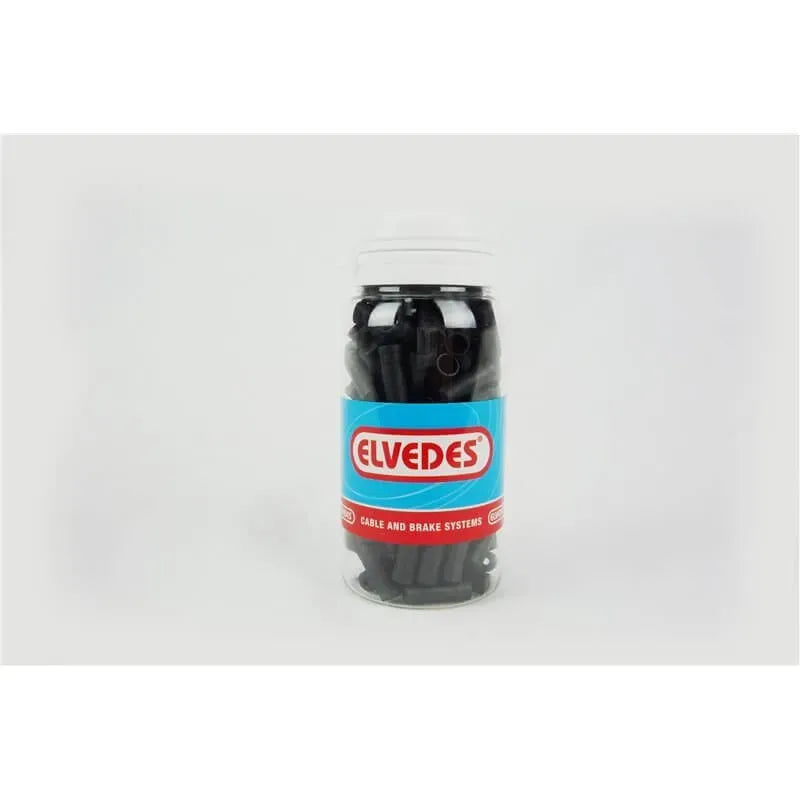 Elvedes Ferrule PVC 5mm - 150 Pairs - Black