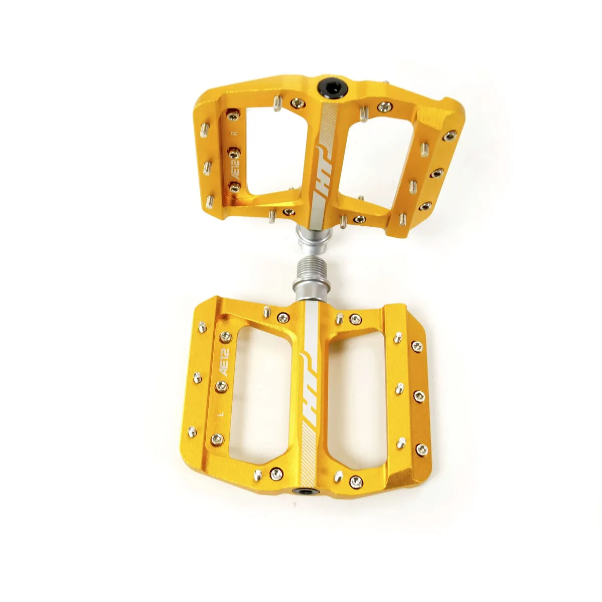 HT AE12 SX BMX Race/MTB/Downhill Flat Pedals - Gold