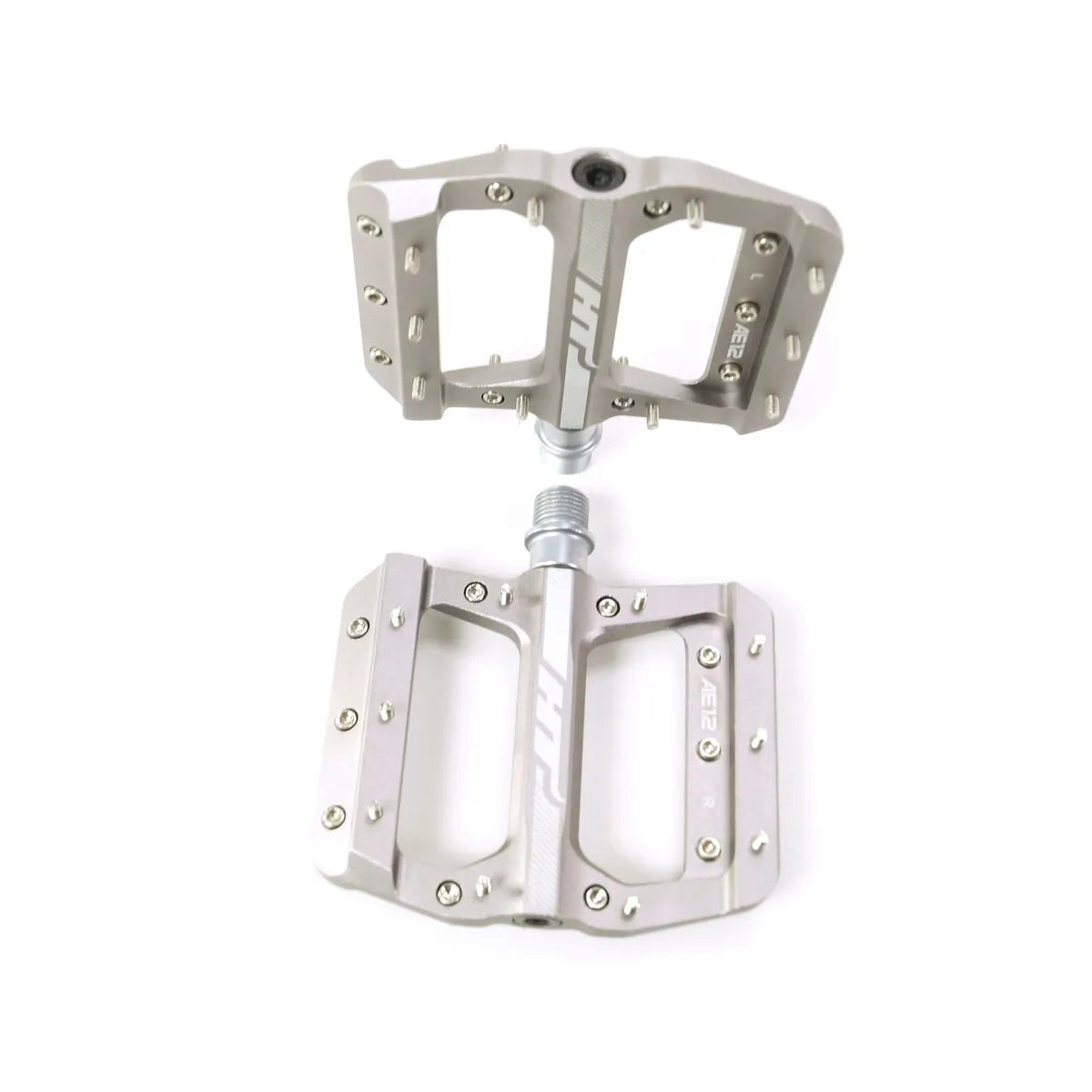 HT AE12 SX BMX Race/MTB/Downhill Flat Pedals - Grey