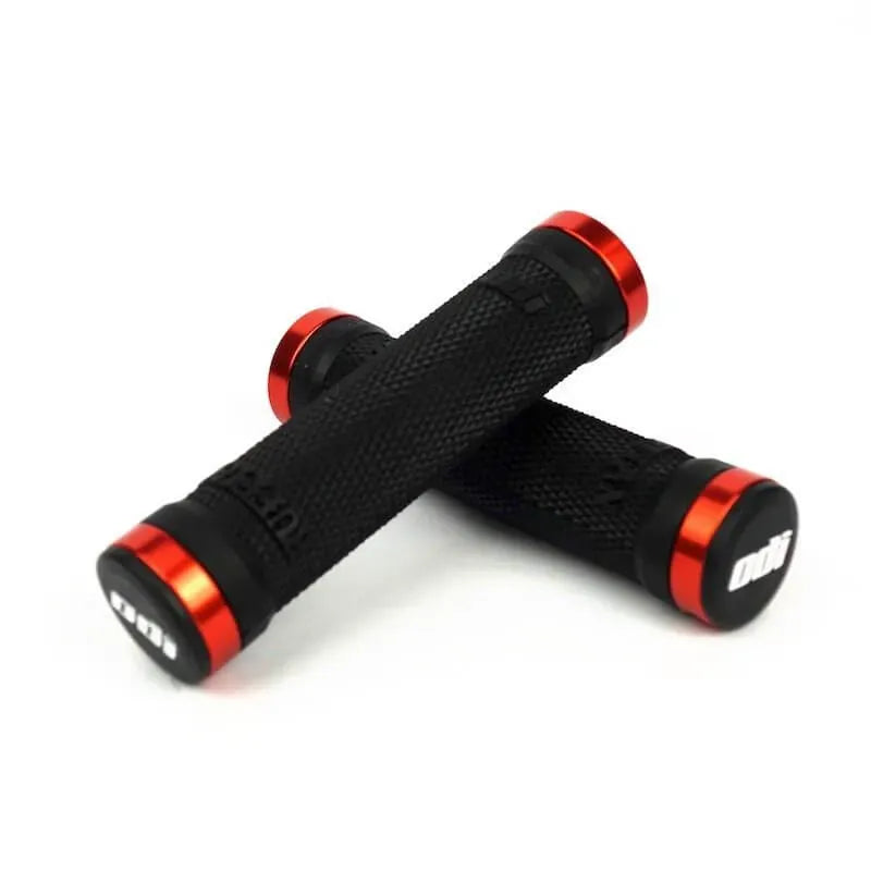 ODI Ruffian Meybo Lock-On BMX Race/MTB/Downhill Grips - 130mm - Black/Orange Clamps