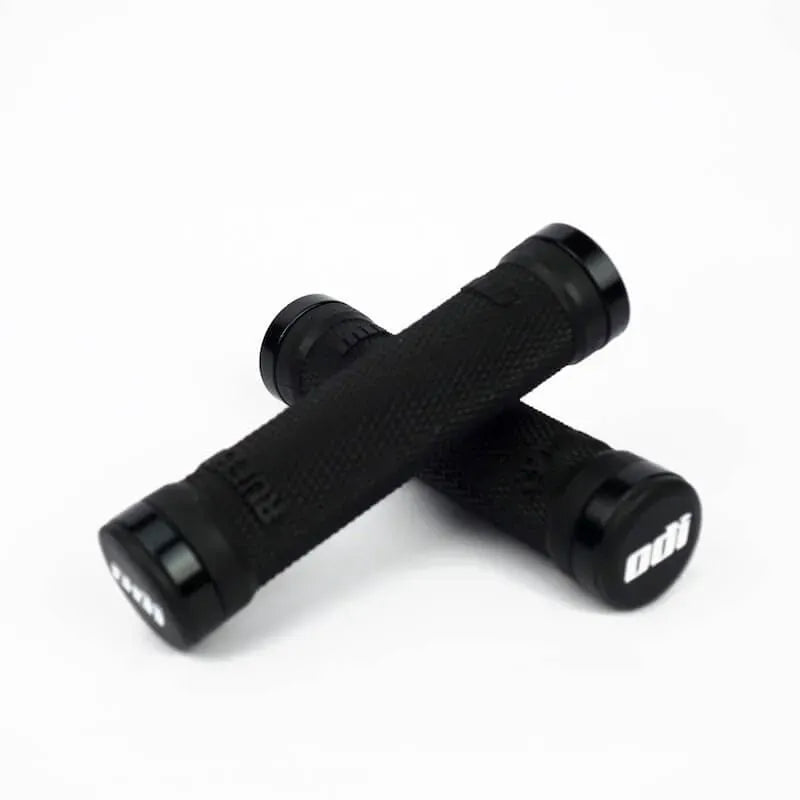 ODI Ruffian XL V2.1 Lock-On BMX Race/MTB/Downhill Grips - 135mm - Black/Black Clamps