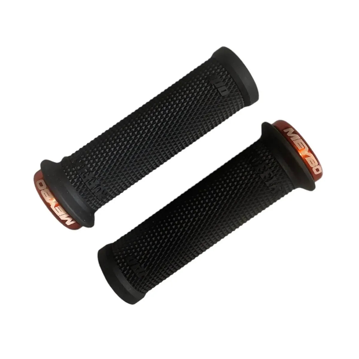ODI Mini Ruffian Meybo V2.1 Lock-On BMX Race/MTB/Downhill Grips - 110mm - Black/Orange Clamps