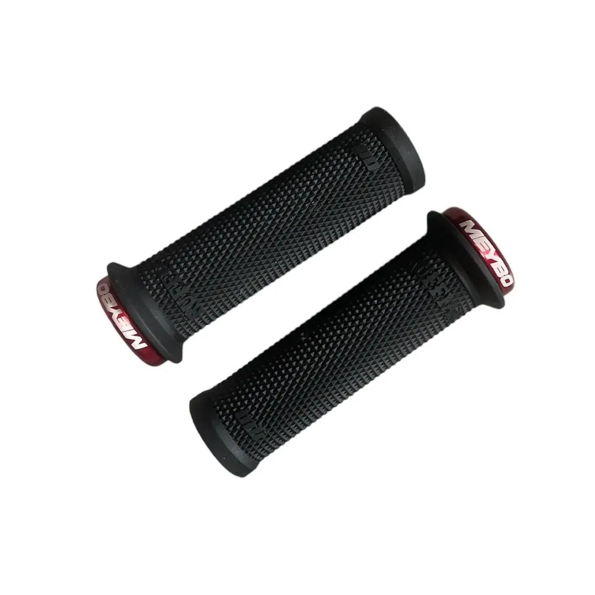 ODI Mini Ruffian Meybo V2.1 Lock-On BMX Race/MTB/Downhill Grips - 110mm - Black/Red Clamps