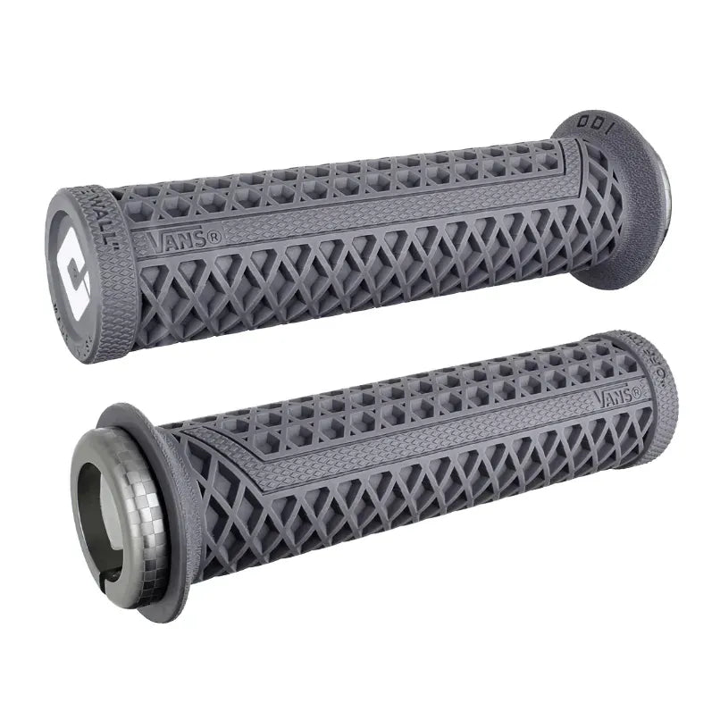 ODI Vans V2.1 Lock-On BMX Race/MTB/Downhill Grips - 135mm - Grey/Grey Finish Clamps