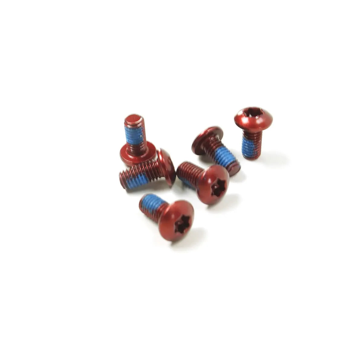 SD BMX Race/MTB/Downhill Bengal Rotor Fixing Bolts M5 - 6Pcs - Red