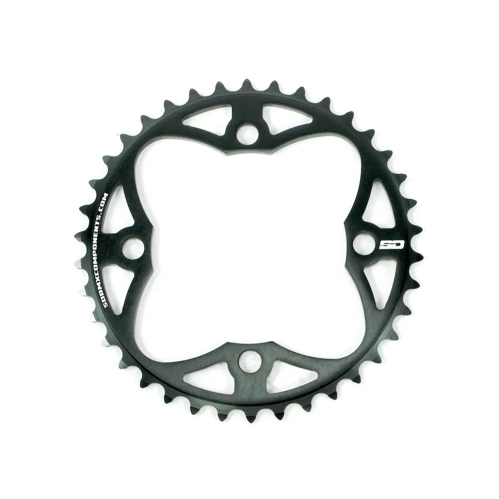 SD 6061 CNC 4 Hole BMX Race Chainring - Black