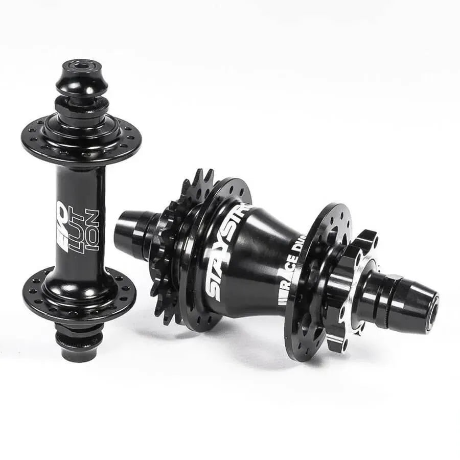 Stay Strong Reactiv Disc BMX Race Hubset - 10mm - 28H - Black