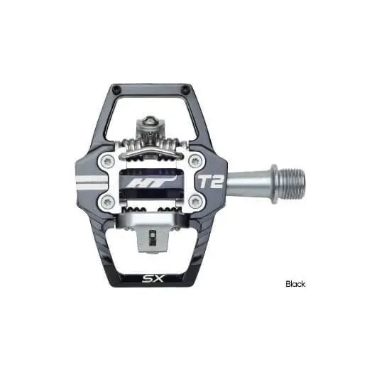 HT T2 SX BMX Race/MTB/Downhill Clip Pedals - Black