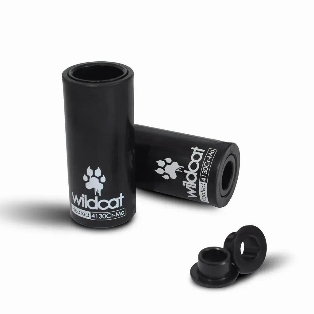 Wildcat Mini BMX Stunt Pro Pegs 10Mm Cr-Mo 32 x 75mm Black