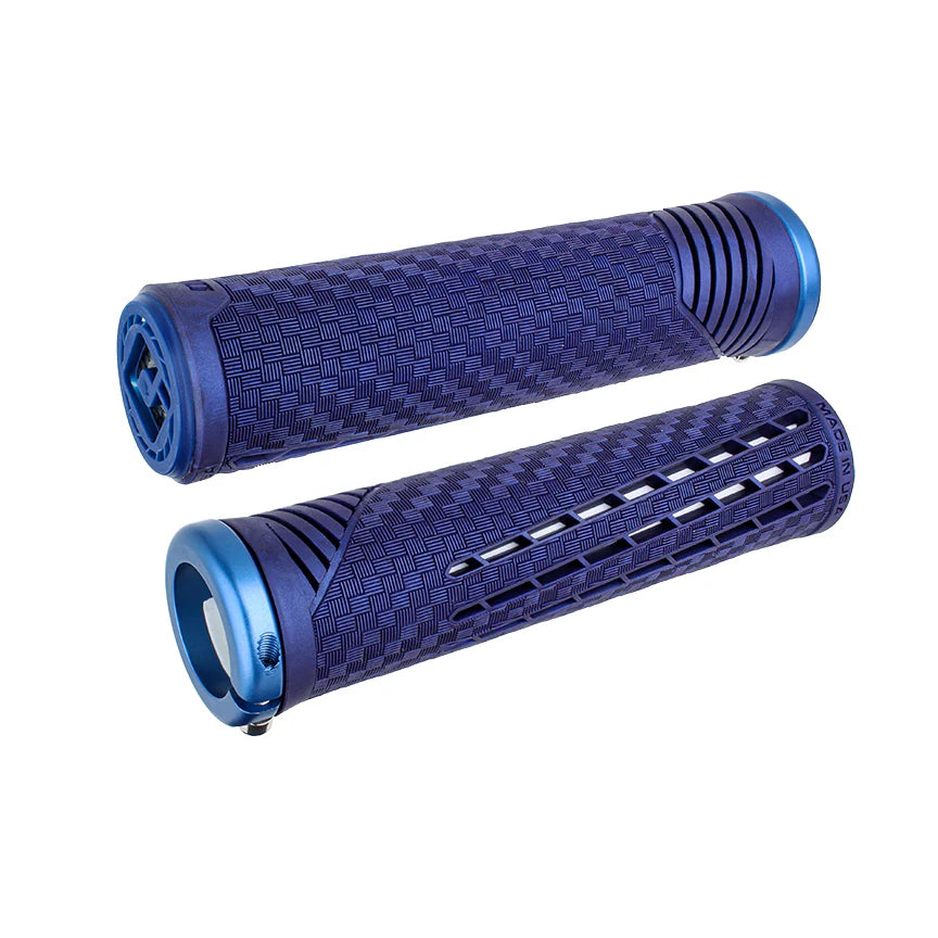ODI Connor Fields V2.1 Lock-On BMX Race/MTB/Downhill Grips - 135mm - Sapphire /Blue