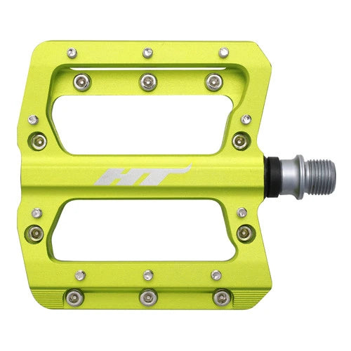 HT AN14A SX BMX Race/MTB/Downhill Flat Pedals - Apple Green