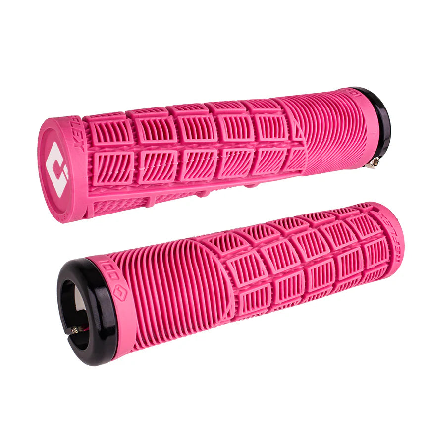 ODI Reflex V2.1 Lock-On BMX Race/MTB/Downhill Grips - 135mm - Pink
