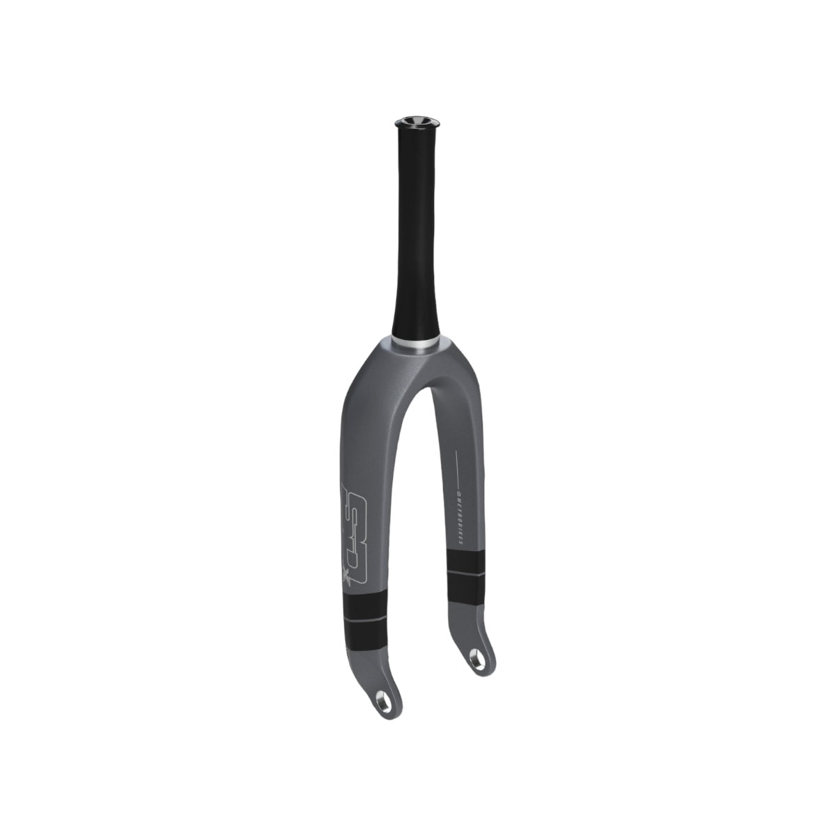 SD Junior V2 Carbon BMX Race Fork - 10mm - Matte Black/Matte Grey