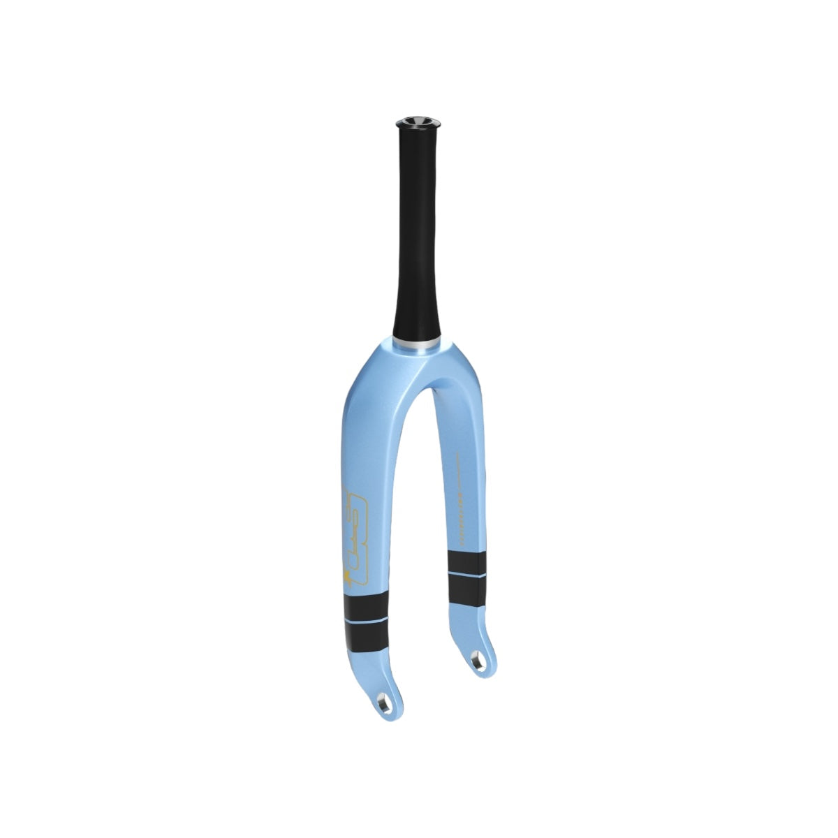 SD Junior V2 Carbon BMX Race Fork - 10mm - Sky/Gold/Black