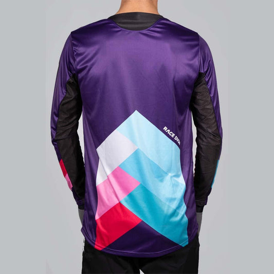 Stay Strong Chevron BMX Race/MTB/Downhill Jersey - Purple