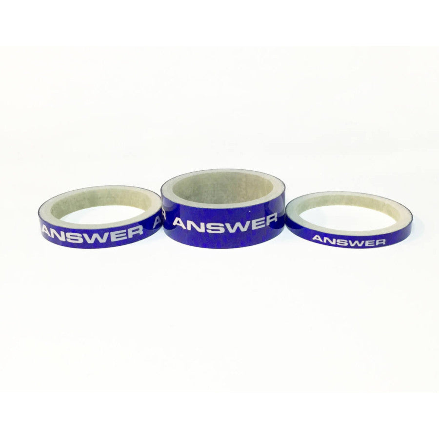Answer Carbon BMX Race Stem Spacer - 3 Pack - Blue