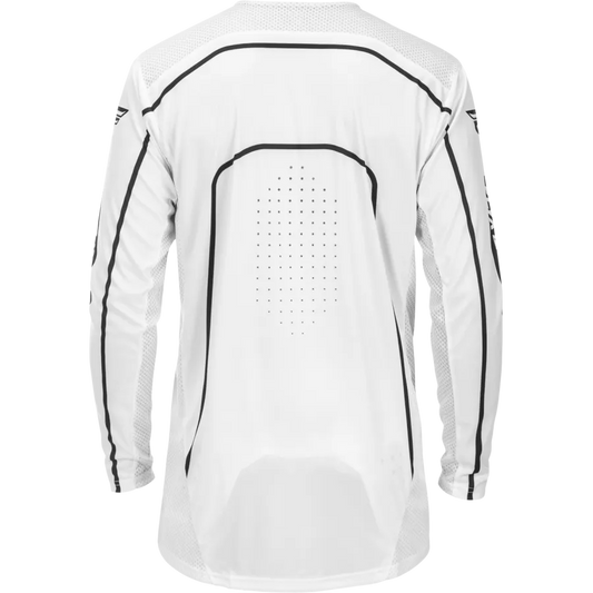 Fly Racing Rayce 2026 BMX Race/MTB/Downhill Jersey - White/Black