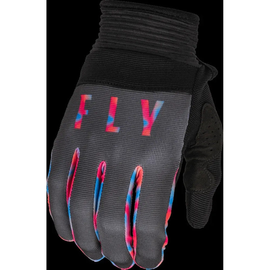 Fly Racing F-16 BMX Race/MTB/Downhill Gloves 2023 - Grey/Pink/Blue