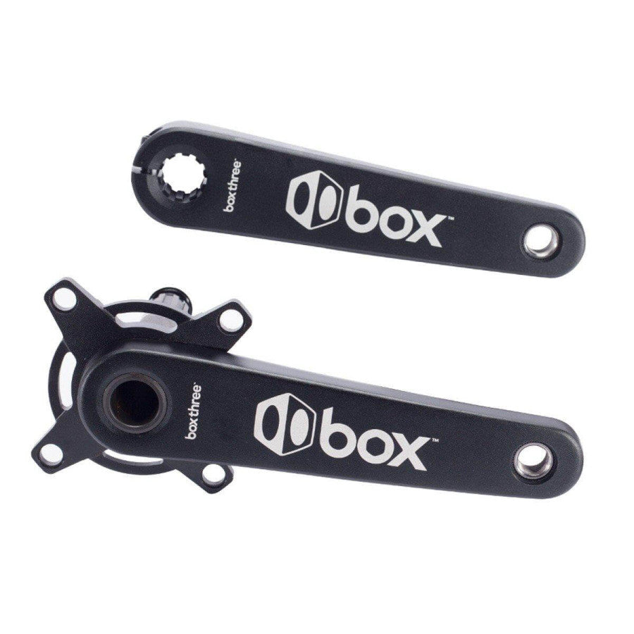 Box Three Hollow-Forged BMX Race Crankset - Black