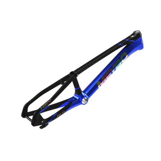 Meybo HSX 2025.5 Carbon BMX Race Frame - Matte Black/Chrome Blue