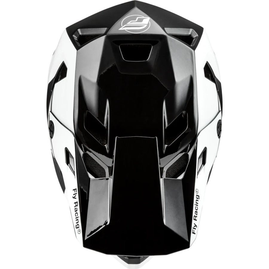 Fly Racing Rayce BMX Race/MTB/Downhill Helmet - Black/White/Grey