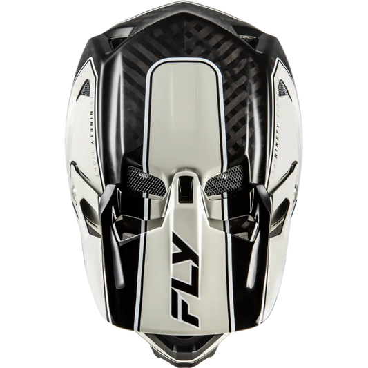 Fly Racing Werx-R Flow Carbon BMX Race/MTB/Downhill Helmet - Black/Grey