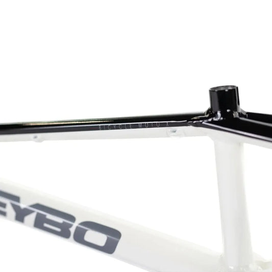 Meybo Holeshot 2025 BMX Race Frame - White/Black/Grey