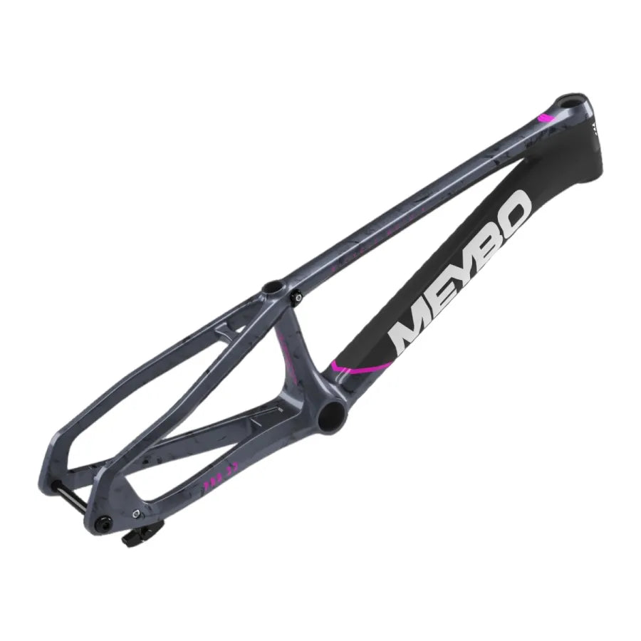 Meybo HSX 2026 Carbon BMX Race Frame - Black/Pink/Grey