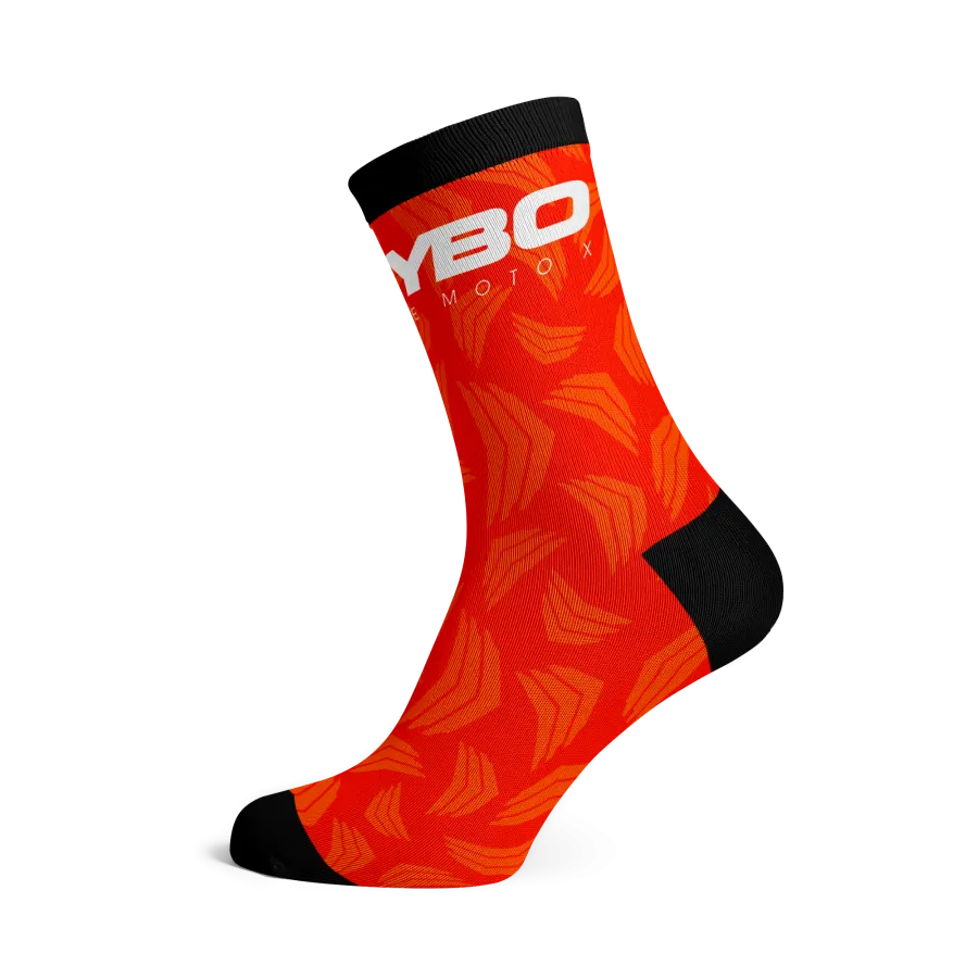 Meybo Ribbed Crew Socks - Legacy Orange
