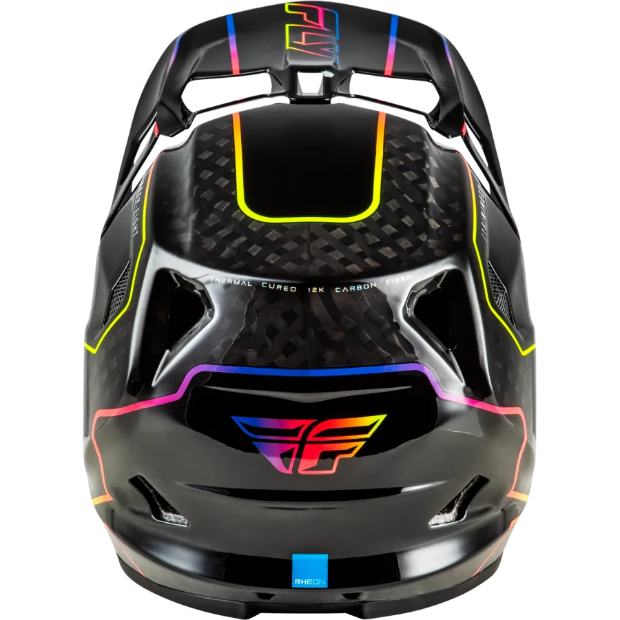 Fly Racing Werx-R Flow Carbon BMX Race/MTB/Downhill Helmet - Black/Multi