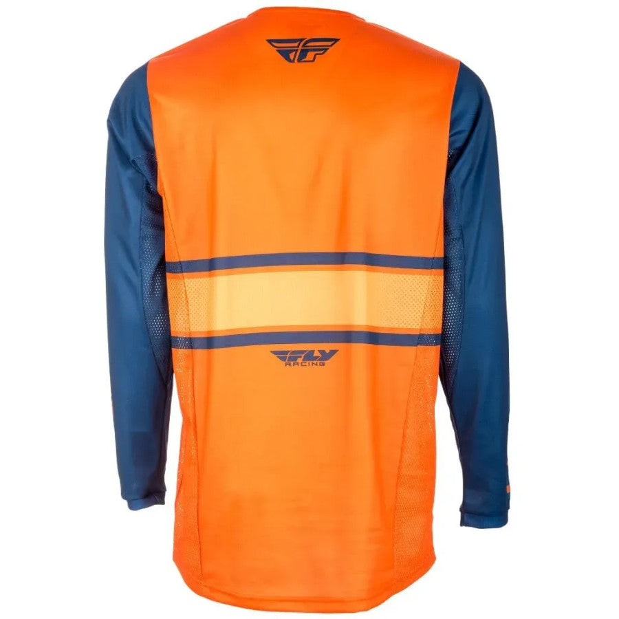 Fly Racing Kinetic Era BMX Race/MTB/Downhill Jersey - Orange/Navy Small