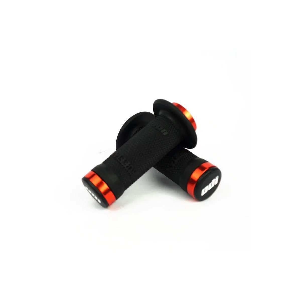 ODI Ruffian Lock-On BMX Race/MTB/Downhill Grips - Black/Orange Clamps