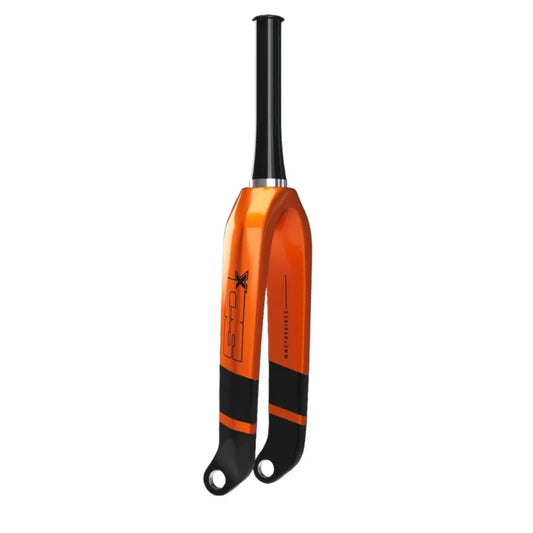 SD Tapered Carbon BMX Race Fork V2 Pro - 20mm - Black/Orange