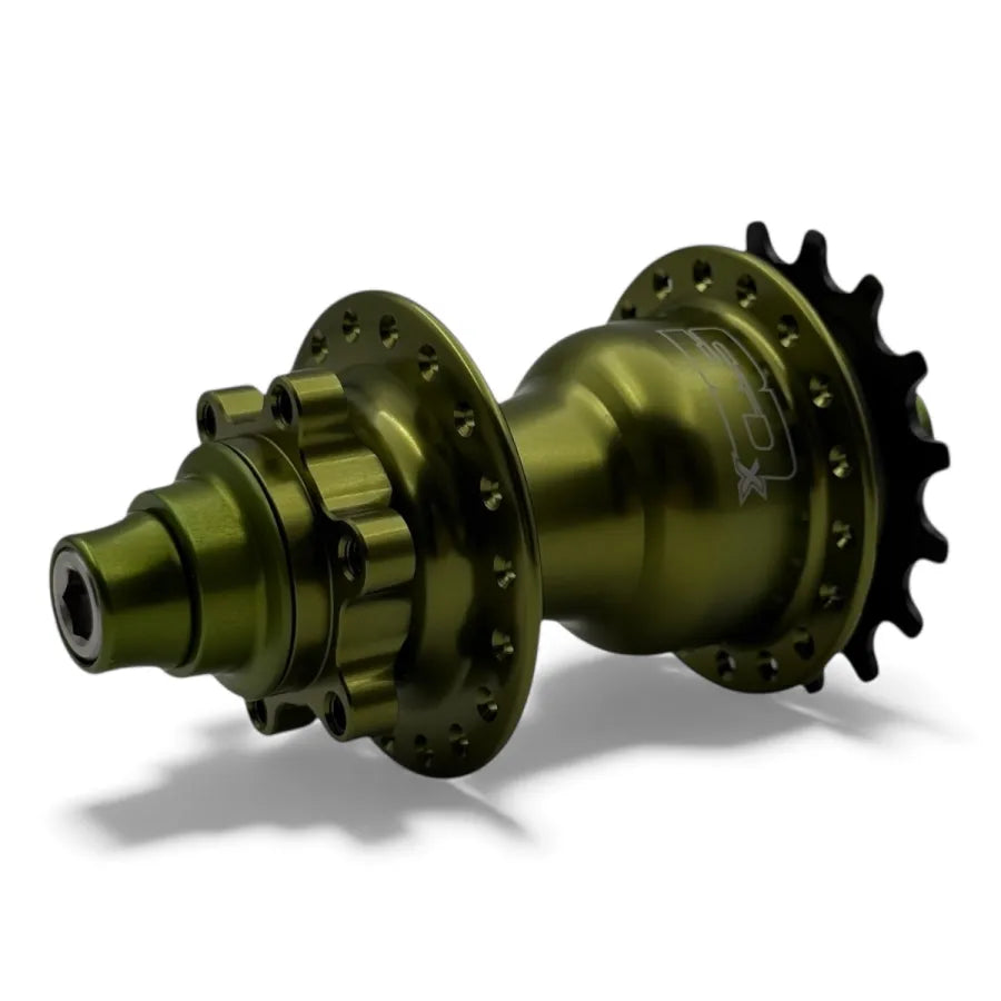 SD-X Sniper Expert Disc Rear BMX Race Hub - 10mm - Lime