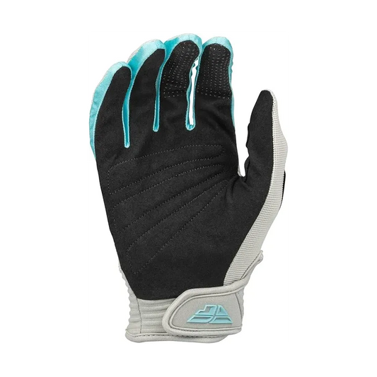 Fly Racing F-16 BMX Race/MTB/Downhill Gloves 2023 - Light Grey/Sky Blue