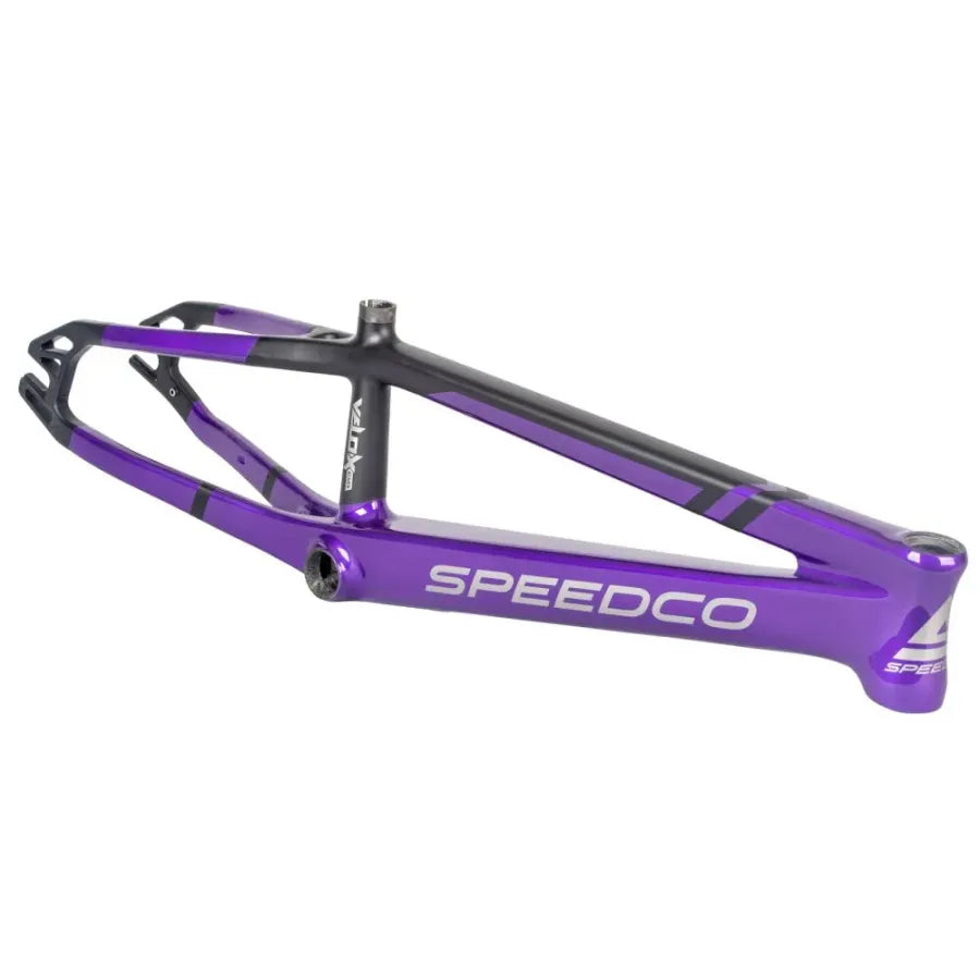 SpeedCo Velox Evo Carbon BMX Race Frame - Semi-Gloss Purple