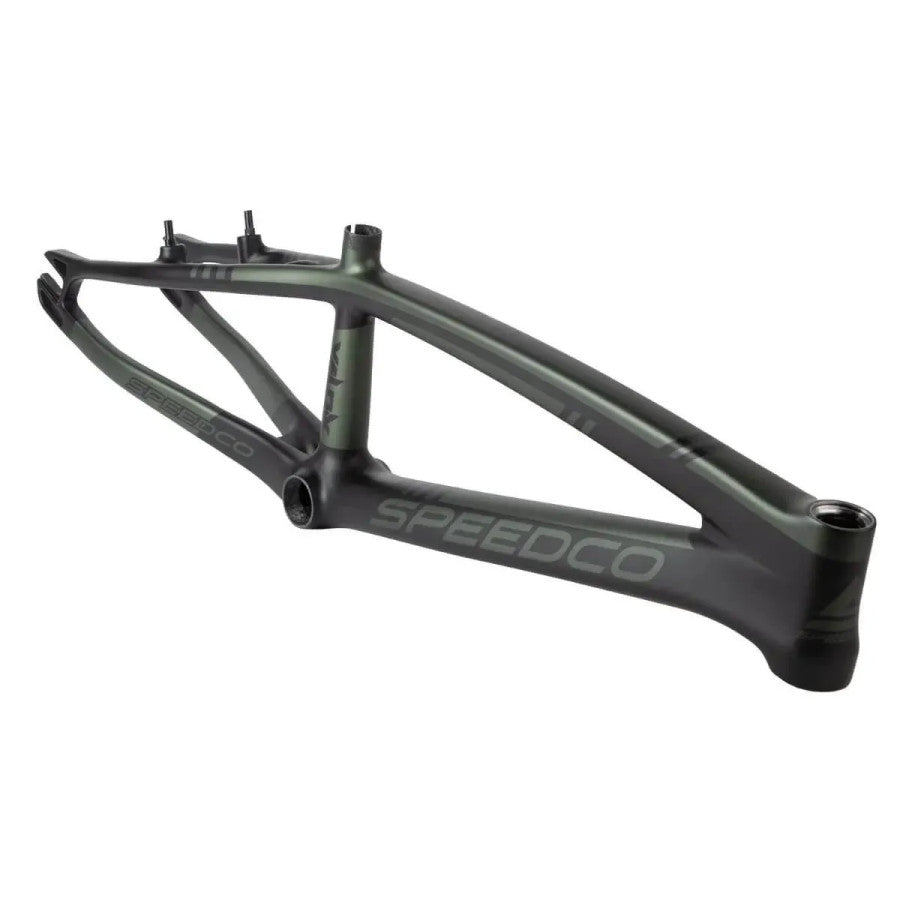SpeedCo Velox V3 Carbon BMX Race Frame - Matte Green