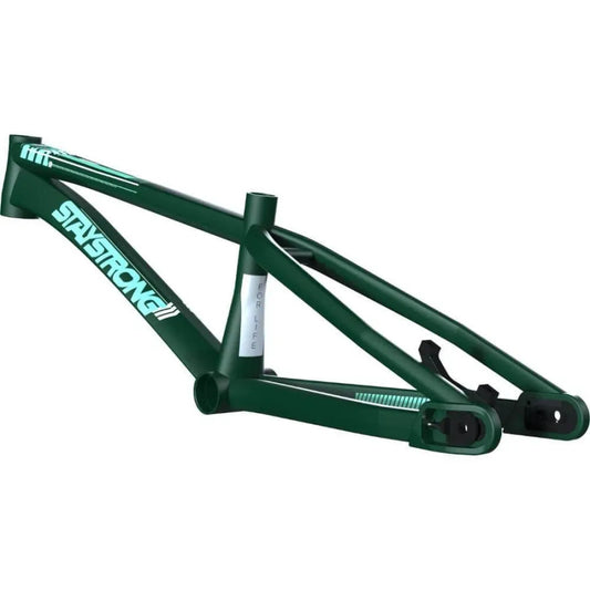 Stay Strong For Life V4 2023 Disc BMX Race Frame - Green