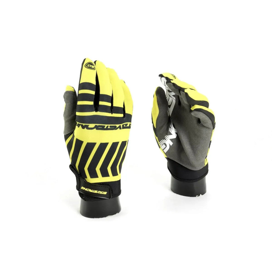 Stay Strong Chev Stripe BMX Race/MTB/Downhill Gloves - Yellow