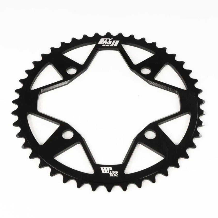 Stay Strong Motion 7075 Alloy 4 Hole BMX Race Chainring - Black
