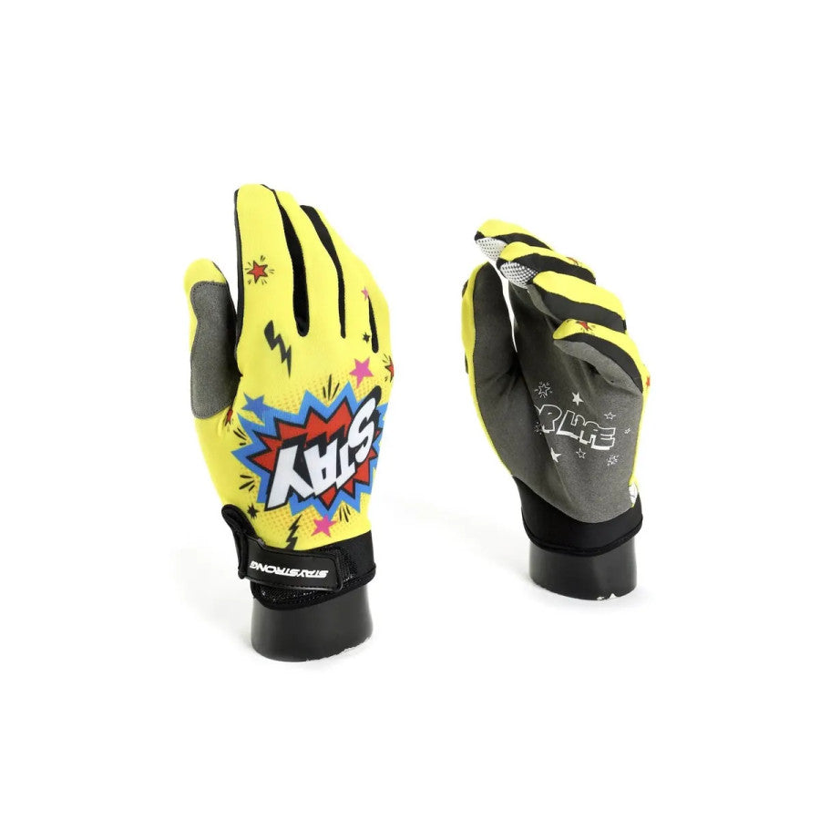Stay Strong POW BMX Race/MTB/Downhill Gloves - Yellow