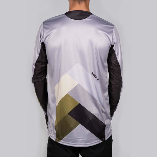 Stay Strong Chevron BMX Race/MTB/Downhill Jersey - Grey