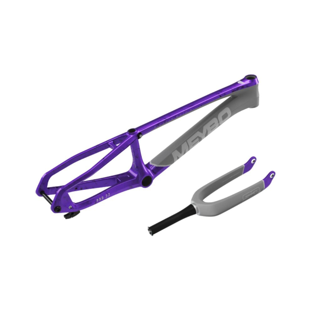 Meybo HSX Carbon 2026 Frame/Fork Kit - Grey/Grey/Purple