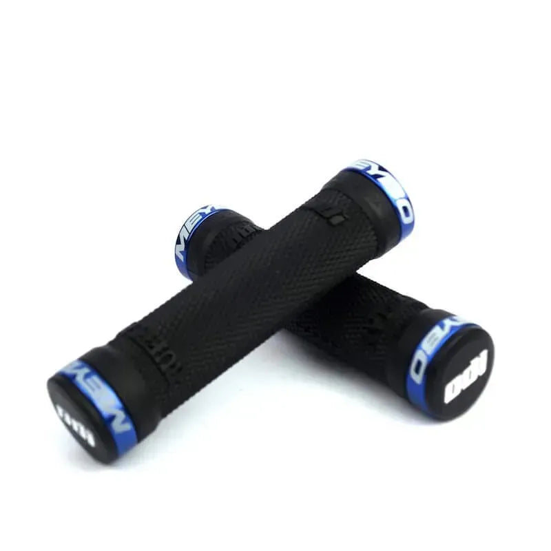 ODI Ruffian X Meybo Lock-On BMX Race/MTB/Downhill Grips - Black/Blue Clamps