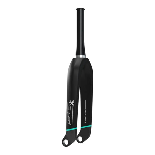 SD Tapered Carbon BMX Race Fork V2 Pro - 20mm - Black/Teal/Grey