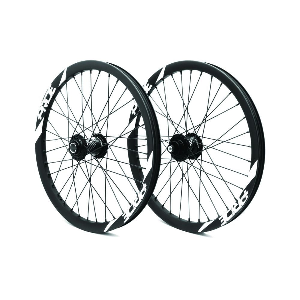 Pride Wave Ud Matt White / Pride Control 36H Wheelset - Black