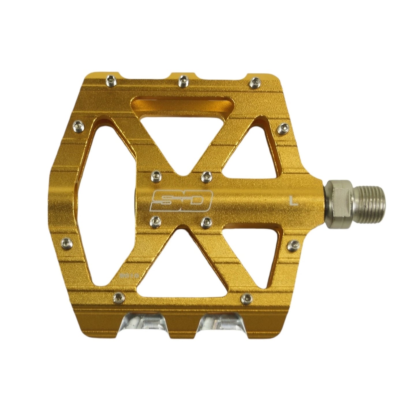 SD CNC V2 Expert BMX Race/MTB/Downhill Flat Pedals - Gold