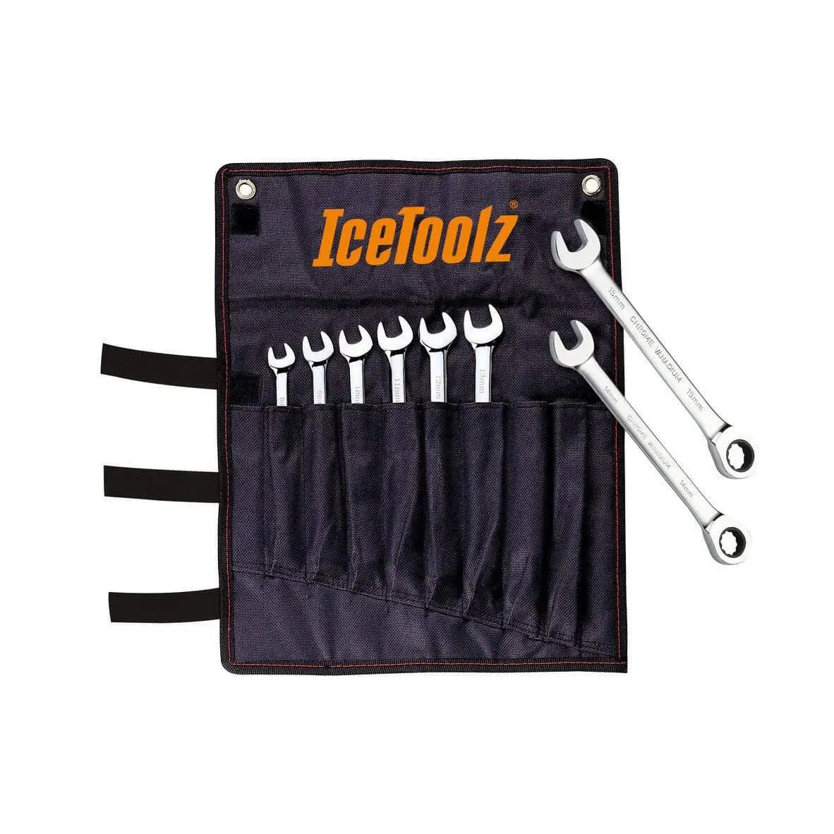 IceToolz Open End-/Ring-/Ratchet Wrench - 8Pcs - 41B8