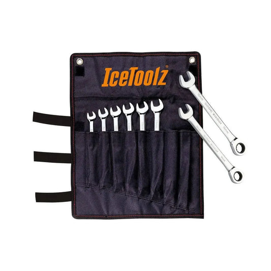 IceToolz Open End-/Ring-/Ratchet Wrench - 8Pcs - 41B8